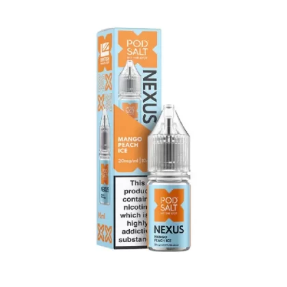 Pod Salt Nexus Mango Peach Ice Nic Salt E-Liquid - Nicotine Strength#20mg>10mg>5mg