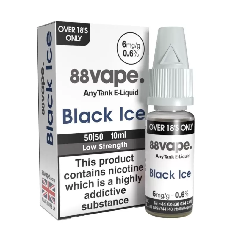 Black Ice E-Liquid Anytank Series by 88vape (10ml)