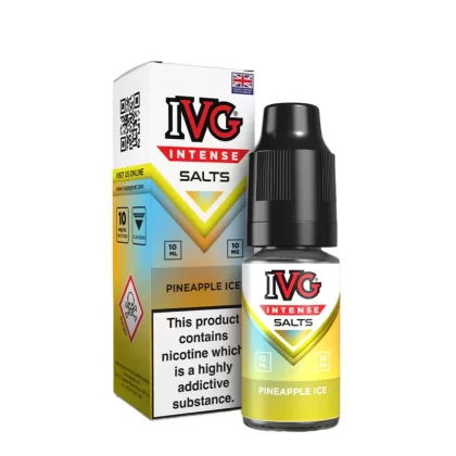 IVG Intense Pineapple Ice Saltnic Vape Juice - Strength 10mg