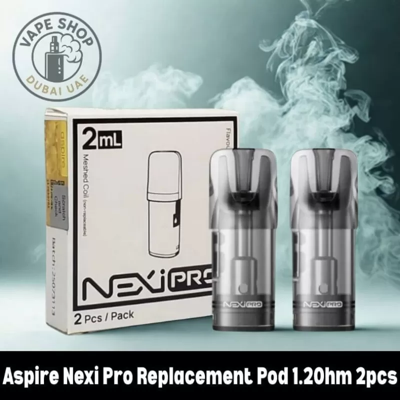 Aspire Nexi Pro Replacement Pod 1.2Ohm 2pcs In UAE - Vapeshopdubaiuae