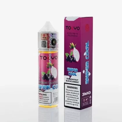 Tokyo Super Cool – Dragonfruit Blackcurrant 60ml (3/6mg) - Vapebar Pk