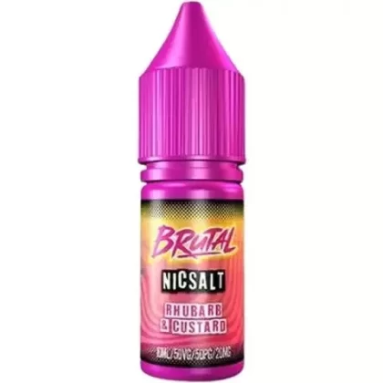 Just Juice Brutal 10ml Nic Salt E-Liquid - Nic Salt Strength#11mg>20mg~Flavour#Sour Strawberry Bubblegum>Red and Black>Raspberry Sour>Mr Jack>Rhubarb and Custard