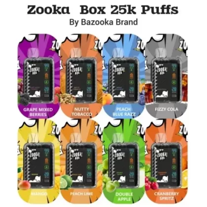 ZOOKA BOX 25000 Puffs 50mg Disposable pod – 25000