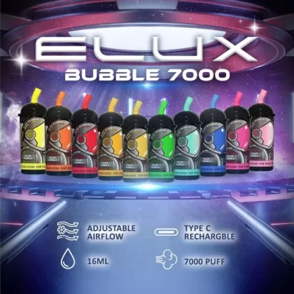 ELUX BUBBLE 7000 PUFFS DISPOSABLE VAPE POD - Vapevandal