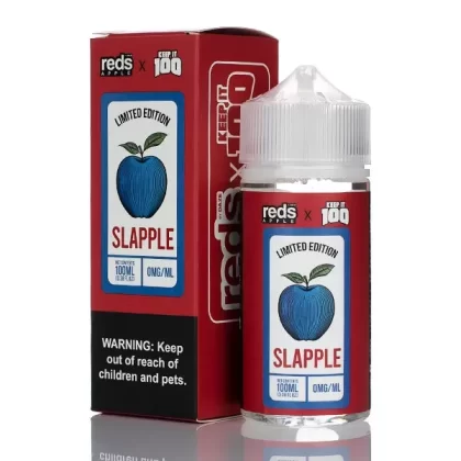 7 Daze Reds Apple x Keep It 100 - Slapple (No Nicotine) - Slapple Menthol