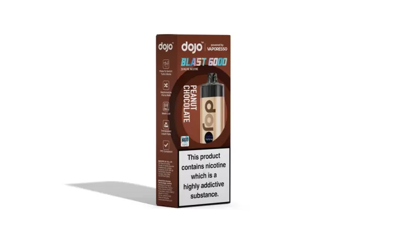 Vaporesso DOJO Blast 6000 Pod Vape Kit 12ml – Peanut Chocolate