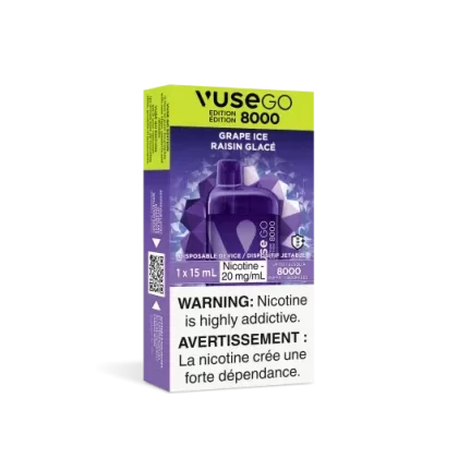 Grape Ice by Vuse Go Edition 8000 (15mL, 8000 Puff) – Disposable Vape [ON]