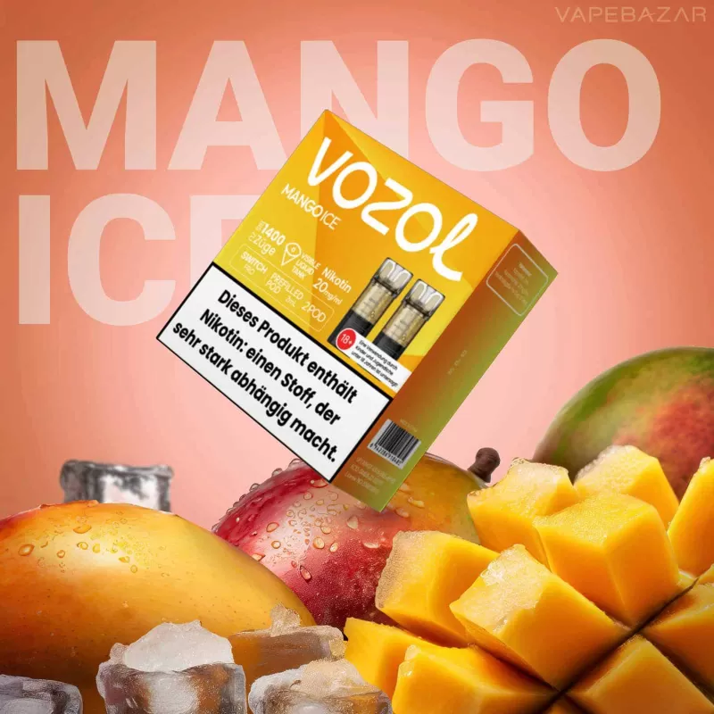 VOZOL Switch Pro Pods – Mango Ice – Prefilled Liquid – 2er Pack