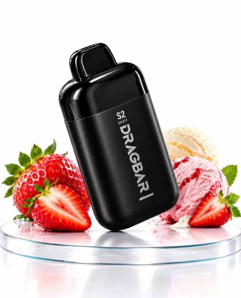 DRAGBAR S2 6000 puff 5% - Strawberry Ice Cream, Mango Ice (D7A491) - Image 2