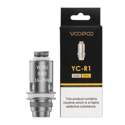 VOOPOO FINIC YC REPLACEMENT VAPE COILS - Option#(YC-C) 1.6 Ohm - Five Pack>(YC-R1) 0.6 Ohm - Five Pack>(YC-R2) 1.2 Ohm - Five Pack