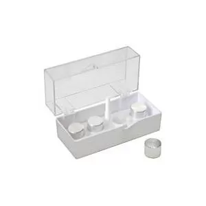 Plastic Box for Tall Specimens with JEOL 12.2 and 12.5mm SEM Cylinder Mount Specimen Holder