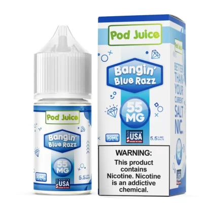 Pod Juice - Bangin’ Blue Razz - 30ML E-Liquid