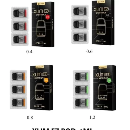 Oxva Xlim EZ Replacement Pods (3Ml) - PODS TYPE#0.4 OHM>0.6 OHM>0.8 OHM>1.2 OHM (C5A314)
