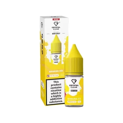 Crystal Clear Bar Salt Banana Ice E Liquid 10ml - Nicotine Strength#20mg>10mg (0B40CD)