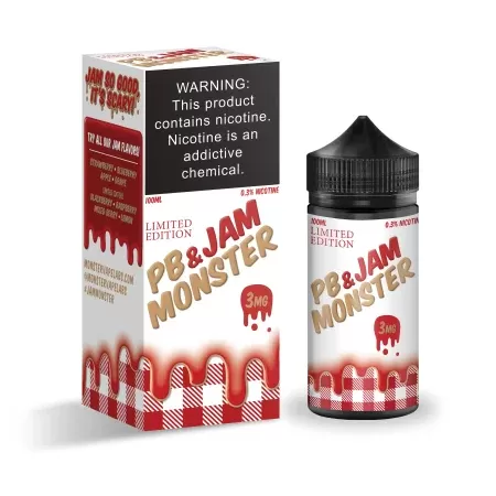Jam Monster 100ml Shortfill PB and Jam Strawberry