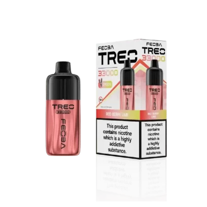 Feoba Treo 33000 Prefilled Pod Red Berry Lime - Nicotine Strength#20mg (BFB52D)
