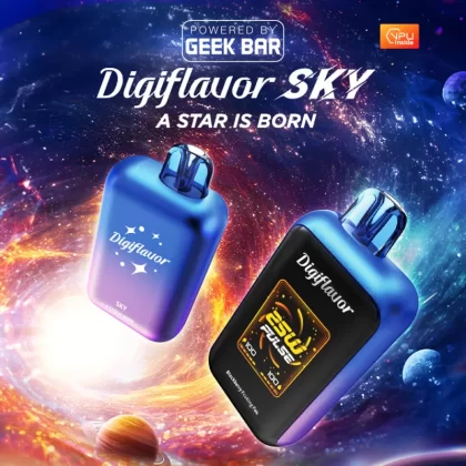 Digiflavor SKY 25K Powered By GEEK BAR Disposable Device – 25000 Puffs - Blue Razz Ice