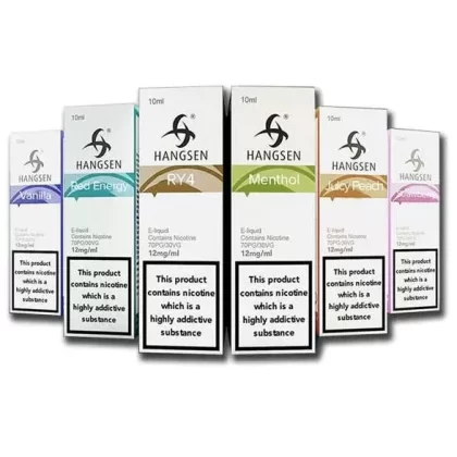 Hangsen 10ml e Liquid e Juice Refill Vape 3mg 6mg 12mg 18mg – Pack of 10x New Flavors