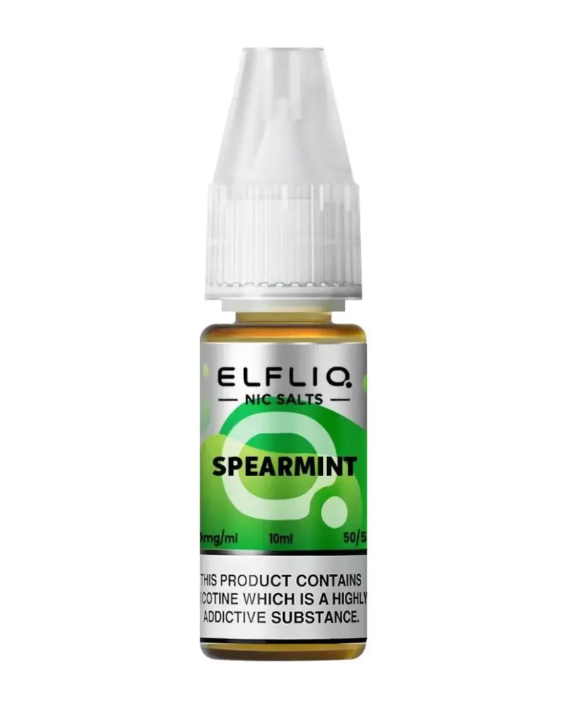 Elf Bar Elfliq Spearmint Nic Salt Vape Juice - Strength 5mg