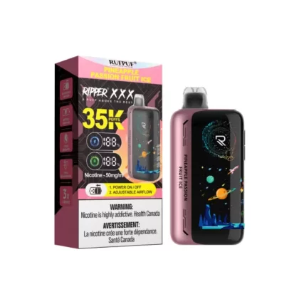 RufPuf Ripper XXX 35K Puffs Disposable Vape 50mg – Pineapple Passionfruit Ice