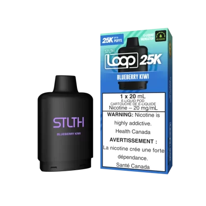 STLTH LOOP 25K Pod Pack - Blueberry Kiwi - 20 mg/mL (wholeseller) - Excise ON, 20 mg/mL (wholeseller) - Excise FED