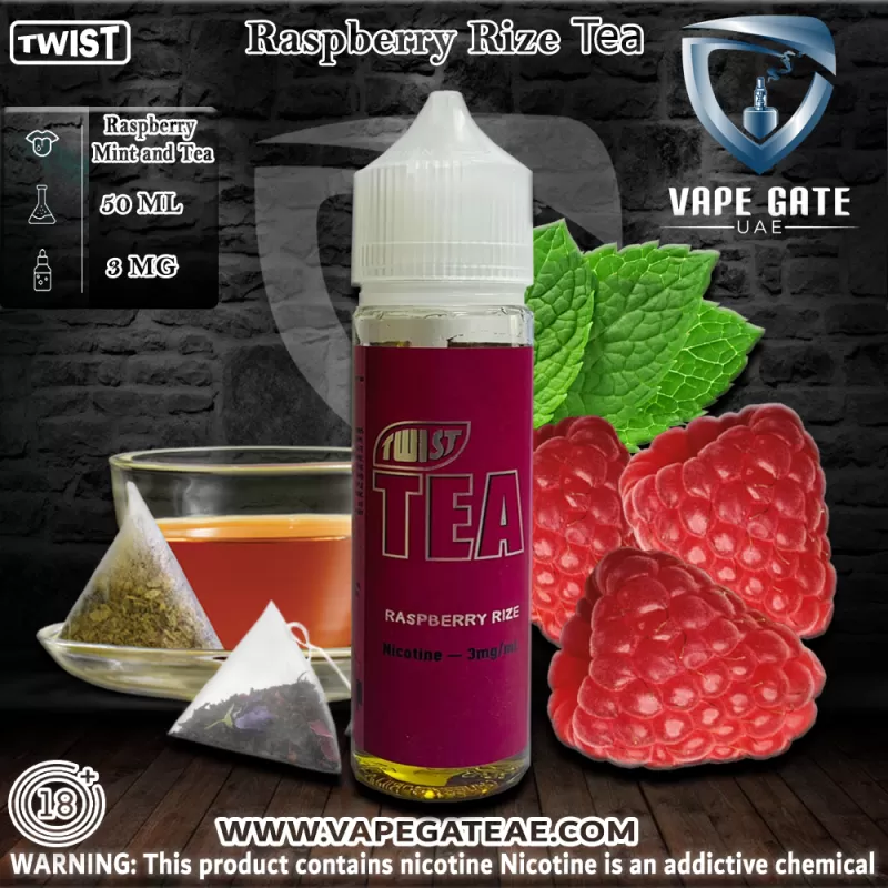 Raspberry Rize 50ml Ejuice by Twist Tea PGVG