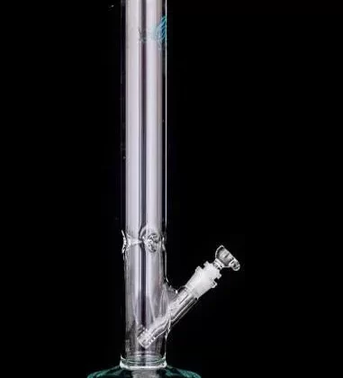 Envy Glass Straight Tube Bong with Colored Accents