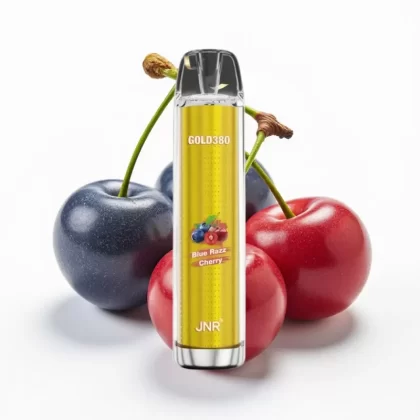 JNR Gold380 6000 Puffs Desechable Sabor Cereza Frambuesa Azul 13ml 5% - Fumotvapemexico