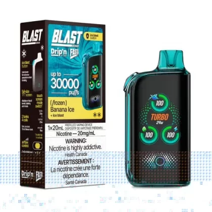 Drip’n Fasta Blast Disposable Vape – 30K Puffs – Banana Ice