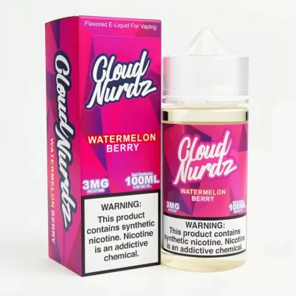 Watermelon Berry – Cloud Nurdz – 100mL 70% VG E-Liquid - Uwinvapeaustralia