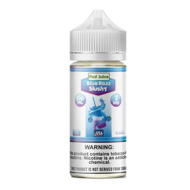 Blue Razz Slushy 100ml – Pod Juice - Vape Product, Vape Product - Image 2