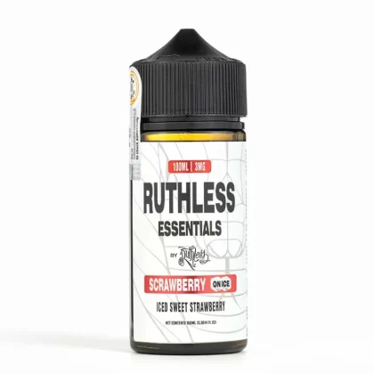Ruthless Essentials – Scrawberry on Ice 100mL Frosty Menthol - Vape Product, Vape Product
