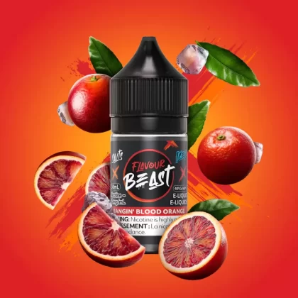 Flavour Beast E-Liquid - 30ML - Bangin' Blood Orange Iced, Blessed Blueberry Mint Iced (9B6EDF)