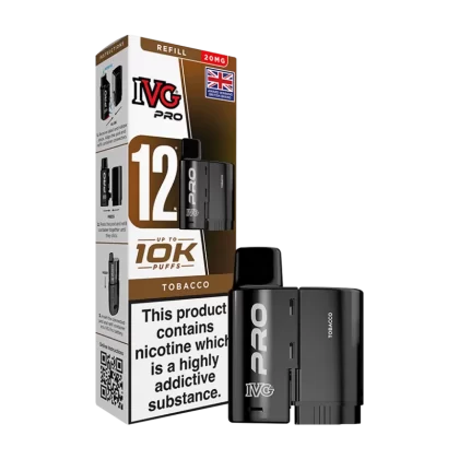 Tobacco IVG Pro 12 Refill Pack - Ecigwizard