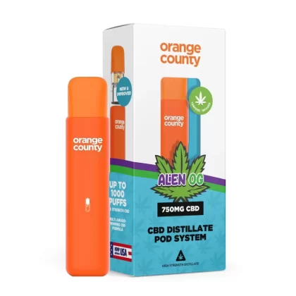 Orange County CBD Rechargeable Vape Pen – 750mg Broad Spectrum CBD - Zkittlez