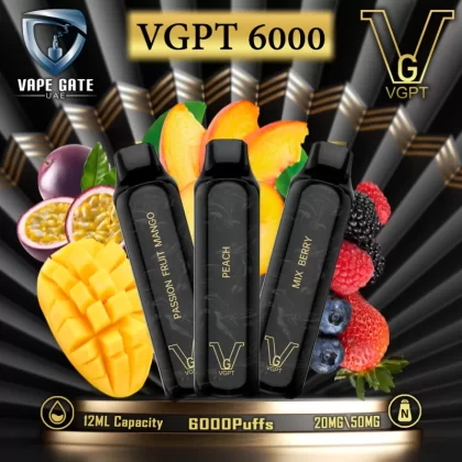 VGPT DISPOSABLE VAPE (6000 Puffs) - 50 mg / Watermelon Cherry