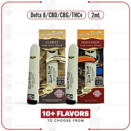 Mellow Fellow Terp Sauce Blend Disposable 2ML - White Runtz, King Tut (E576BF)