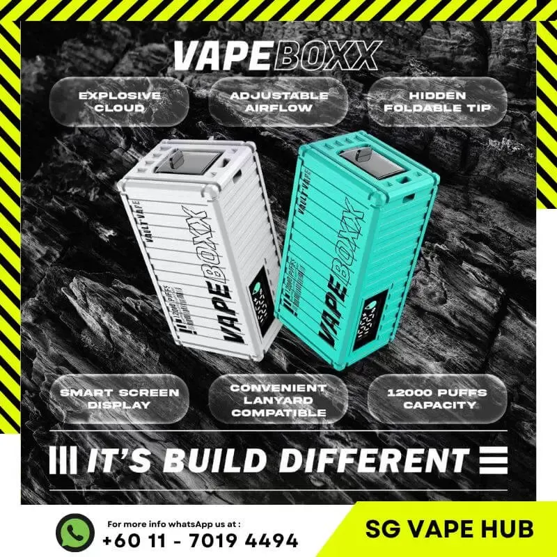 VAPEBOXX 12,000 Puffs - Grape Sparkling - Image 3