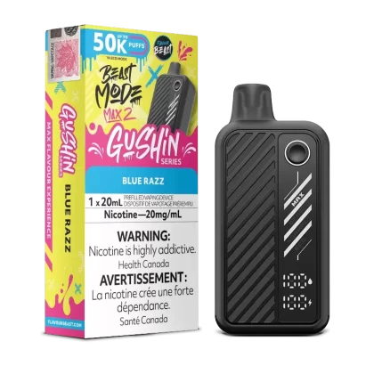 Beast Mode Max 2 50K Gushin Series Blue Razz By Flavour Beast