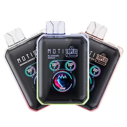 MOTI Triplus 20K Disposable Vape 5% - Flavor#Banana Energy>Blue Razz Ice>Blueberry Mango>Grape Ice>Miami Mint>Peach Ice>Peach Paradise>Pink Lemonade>Strawberry Ice>Watermelon Ice