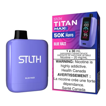 STLTH Titan Max Disposable Vape Device - Blue Razz - 20mg/ml