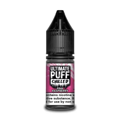 Ultimate Puff Chilled Pink Raspberry 10ml Vape Juice - 10 Pack - Strength 18mg