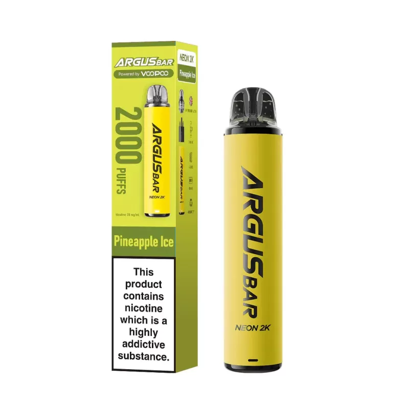 VooPoo Argus Bar Neon 2K Prefilled Pod Kit - Pineapple Ice