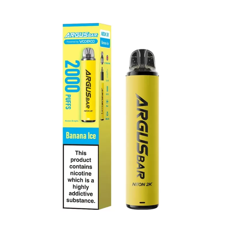 VooPoo Argus Bar Neon 2K Prefilled Pod Kit - Pineapple Ice - Image 3