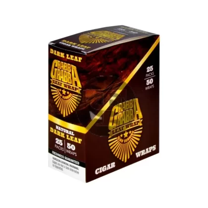 Grabba Natural Leaf Wrap 25 Packs of 2