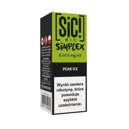 Liquid SIC! NIC 8ml 6mg Pear Ice – Simplex