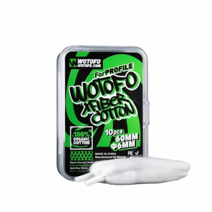 Wotofo Xfiber Electro-Cleaned Organic Cotton 6mm for Profile - Default Title; NexMESH Clapton S 5pcs, NexMESH SS316L 10pcs