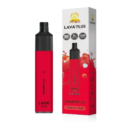 Lava Plus 2600 Puffs Disposable Zero Nicotine Free 0% – Strawberry Ice