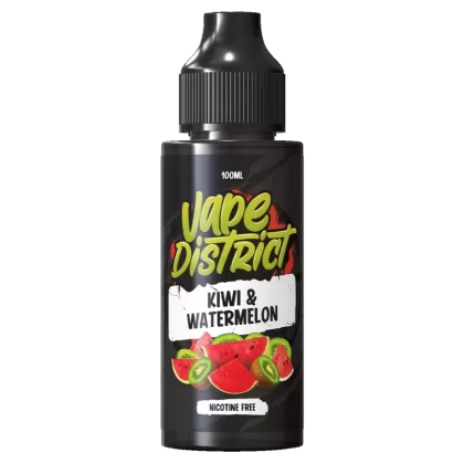 Kiwi & Watermelon by Vape District 100ml - ICE NIC SHOTS (+£1.99)