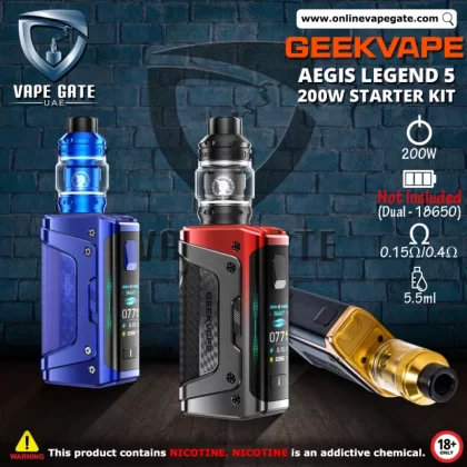 GEEKVAPE AEGIS LEGEND 5 200W STARTER KIT - Turbo Red - Onlinevapegate